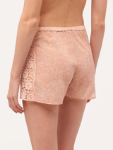 Shorts in pink silk satin with Leavers lace_2