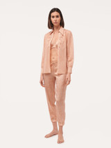 Trousers in pink silk satin_4