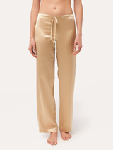 Beige silk pajama set_3