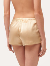 Beige silk pajama shorts_2