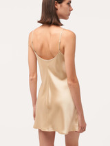 Silk slip dress in beige_2