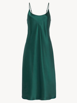 Silk midi nightdress in emerald - ONLINE EXCLUSIVE_0