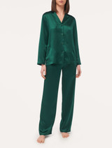 Emerald silk pajama set - ONLINE EXCLUSIVE_1