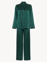 Emerald silk pajama set - ONLINE EXCLUSIVE_0