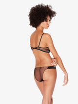 Balconette bra in black stretch embroidered tulle_3