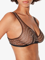 Bralette in black stretch embroidered tulle_3