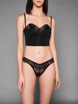 Corset in black Italian Jacquard lace_1