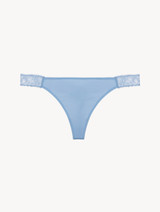 Lace thong in azure_0