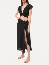 Black cotton sarong_3