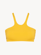 Unpadded bikini top in yellow_0
