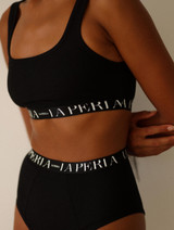 Bralette in black stretch cotton_4
