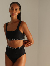 Bralette in black stretch cotton_5