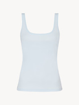 Tank top in blue grey stretch cotton_0