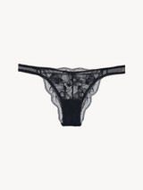 Brazilian brief in black sheer stretch tulle_0