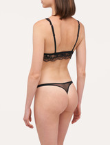 Non-wired bralette in black stretch tulle_2