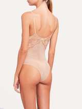 Bodysuit in beige stretch tulle_2