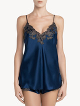 Blue sleep shorts with frastaglio_3
