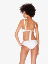 Triangle Bikini Top in white with metallic embroidery_3