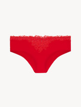 Red hipster briefs with macramé_0