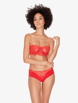 Red underwired bra with macramé_2