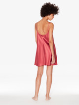 Silk slip dress in rose noisette_2