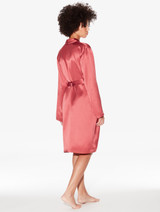 Silk short robe in Rose Noisette_2