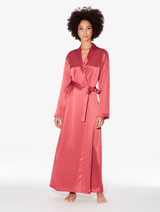 Silk long robe in Rose Noisette_1