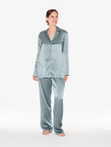 Frosty Green silk pajama set_1