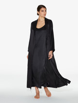 Silk Lounge Long 2 Piece Black Gift Set_0