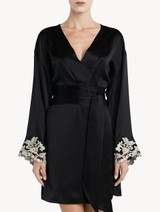 Petit Macrame and Maison Nightwear 2 Piece Black Gift Set_5