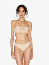 Underwired long line bra in rose beige_3