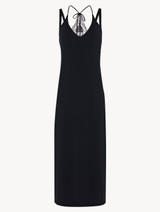 Long slip in black modal jersey_0