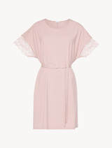 Short nightgown in pink modal jersey_0