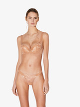 Thong in biscuit with French Leavers lace - ONLINE EXCLUSIVE_1