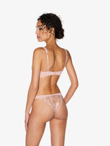Brazilian brief in pink with French Leavers lace_2