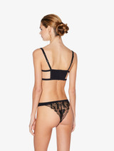 Brazilian brief in black with French Leavers lace_2