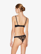 Underwired bra in black with French Leavers lace_2