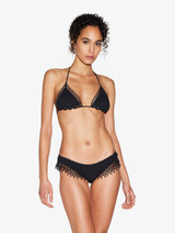 Triangle bikini top in Black with Soutache_1