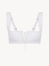Bralette in off-white cotton_0