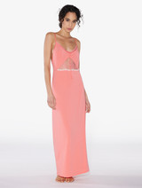 Long nightgown in hibiscus rayon_1