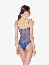Bodysuit in dark denim blue embroidered tulle_2