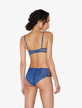 Underwired bra in dark denim blue embroidered tulle_2