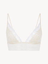 Bralette in off-white embroidered tulle_0