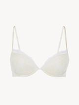 Push-up bra in off-white embroidered tulle_0