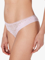 Brazilian Brief in pale pink Lycra with Leavers lace_3