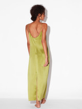 Silk long slip in Olive_1