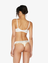 Silk Underwired Bra in white with ivory frastaglio_2