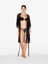 Short silk Robe in Onyx_3