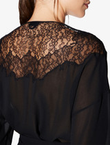 Short silk Robe in Onyx_4