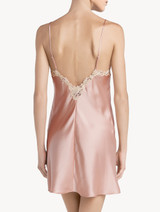 Powder pink silk satin slip with frastaglio_2